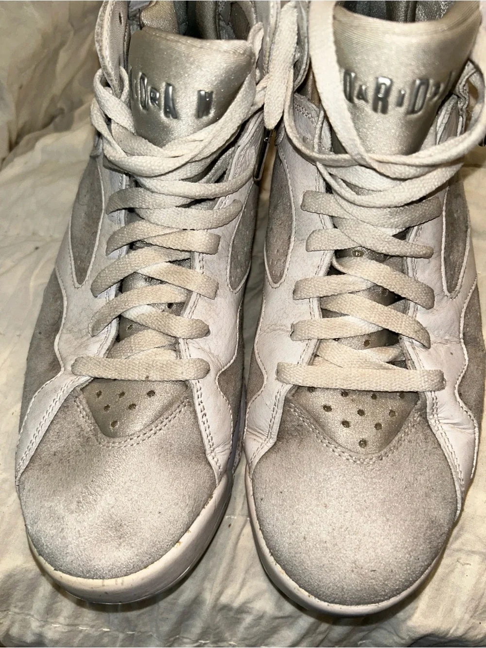 Jordan Men's High-Top Sneakers in White and Gray
